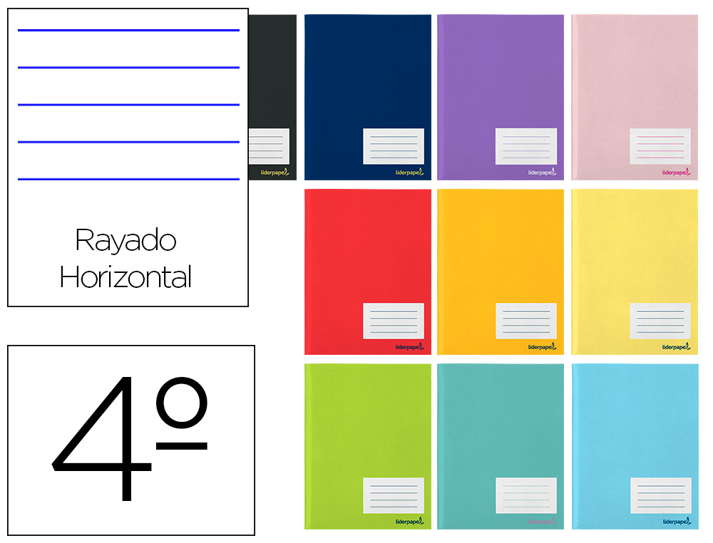 LIBRETA LIDERPAPEL SMART A5 32 HOJAS 60GR HORIZONTAL CON MARGEN