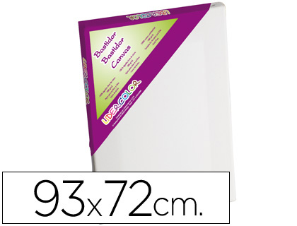 BASTIDOR LIDERPAPEL 30F LIENZO GRAPADO TRASERO ALGODON 100% MARCO PAWLONIA 1,8X3,8 CM BORDES MADERA 93X72 CM