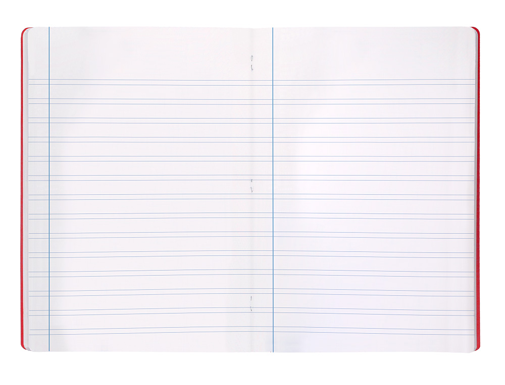 LIBRETA LIDERPAPEL 360 TAPA DE PLASTICO A4 48 HOJAS 90GR PAUTA 4 3,5MM CON MARGEN COLORES SURTIDOS