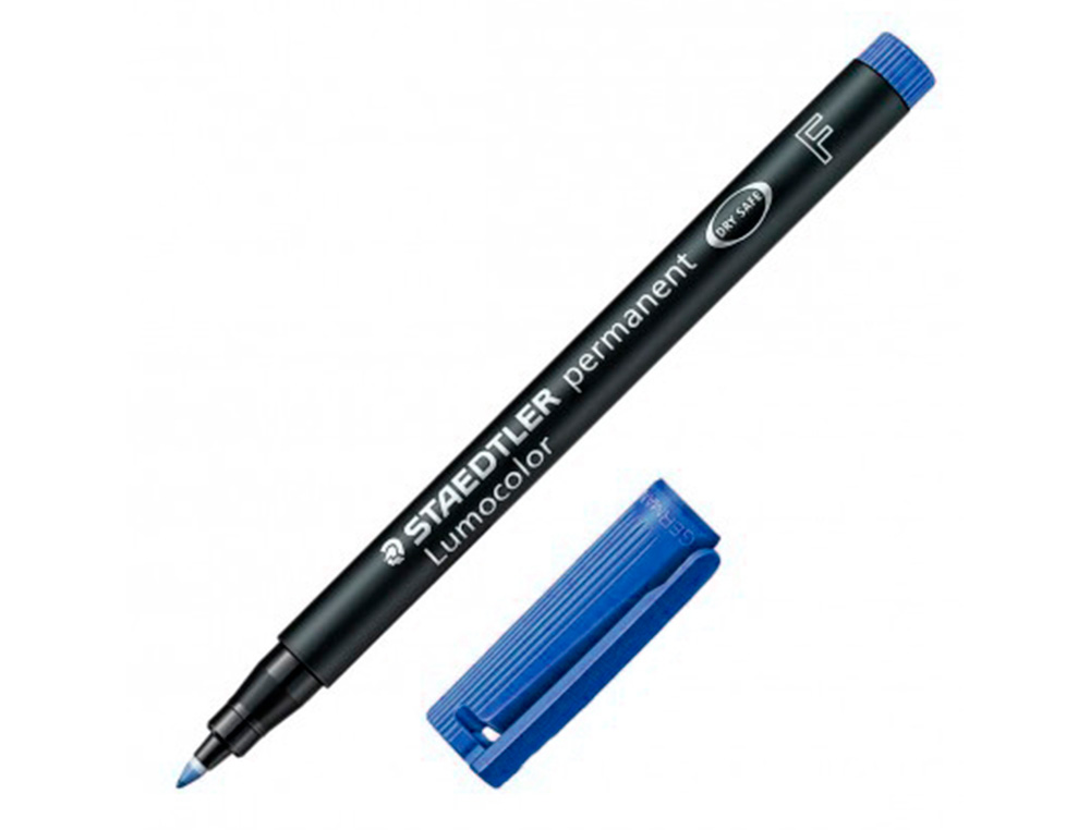 ROTULADOR STAEDTLER LUMOCOLOR RETROPROYECCION PUNTA DE FIBRAPERMANENTE 318-3 AZUL PUNTA FINA REDONDA 0.6 MM