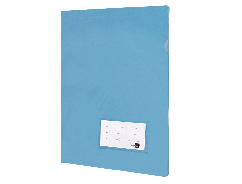 CARPETA LIDERPAPEL DOSSIER A4 UERO CELESTE OPACO