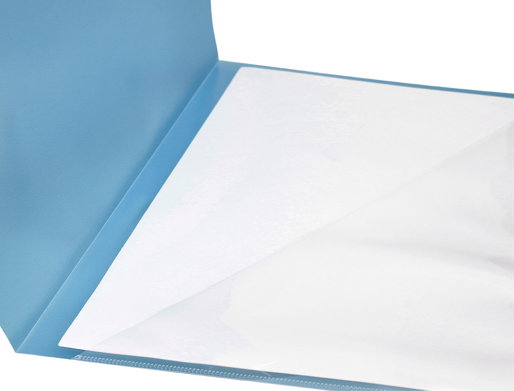 CARPETA LIDERPAPEL DOSSIER A4 UERO CELESTE OPACO