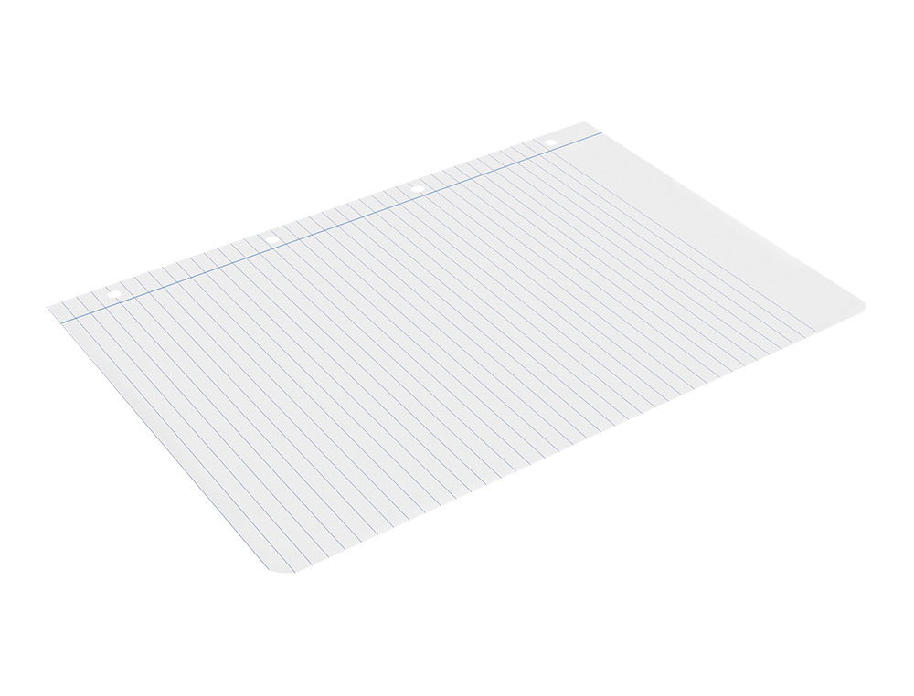 RECAMBIO LIDERPAPEL A4 100 HOJAS 60GR HORIZONTAL CON MARGEN 4 TALADROS