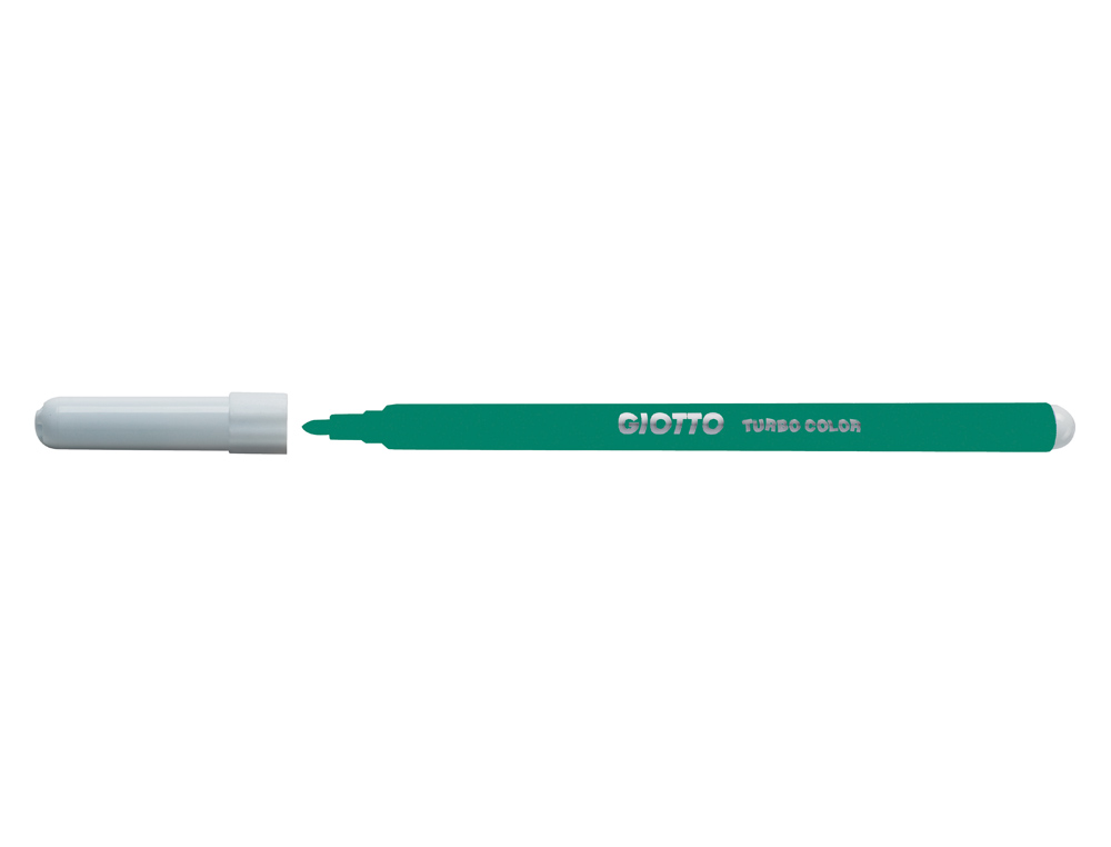 ROTULADOR GIOTTO TURBO COLOR LAVABLE CON PUNTA BLOQUEADA UNICOLOR VERDE OSCURO
