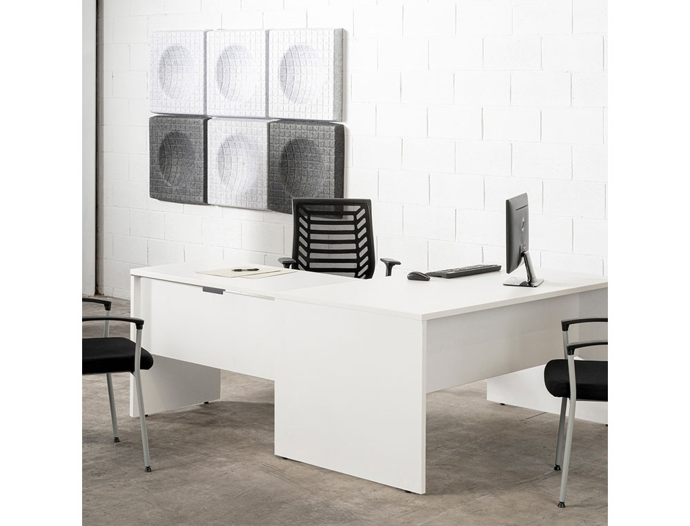 MESA DE OFICINA ROCADA WORK 2002AB02V24 GRIS/GRIS 160X80 CM