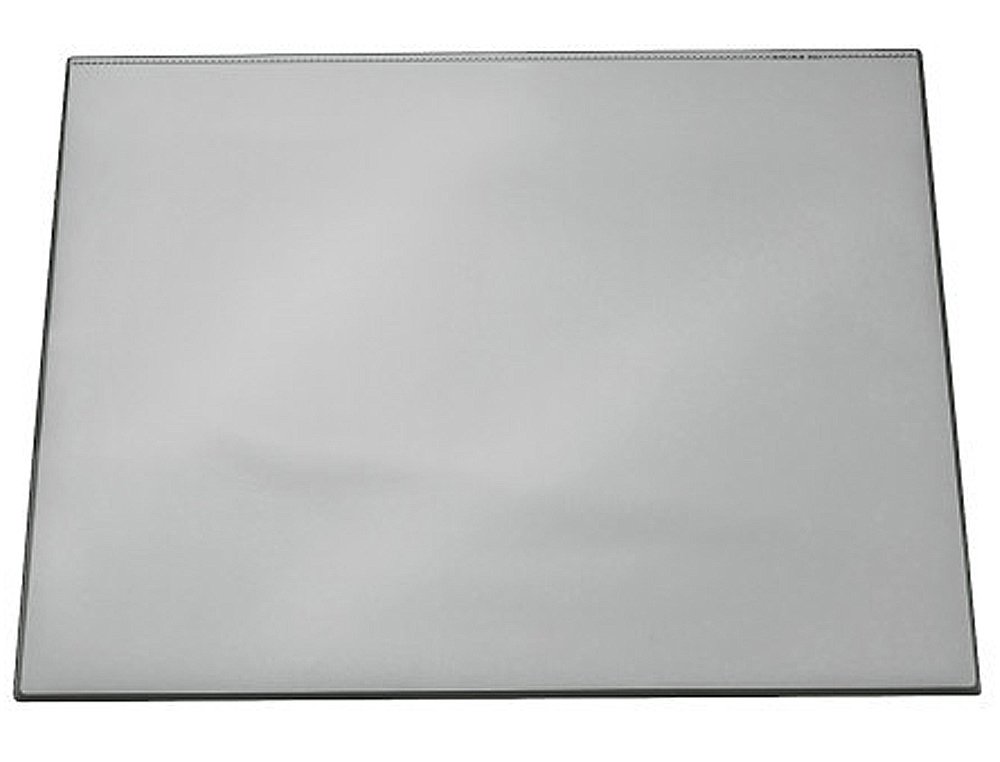 VADE SOBREMESA DURABLE NEGRO CON TAPA TRANSPARENTE 70X50 CM