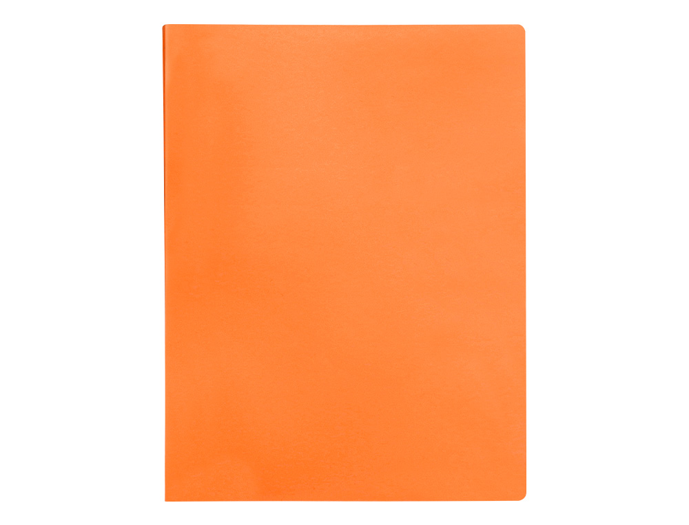 CARPETA LIDERPAPEL ESCAPARATE 80 FUNDAS POLIPROPILENO DIN A4 NARANJA FLUOR OPACO