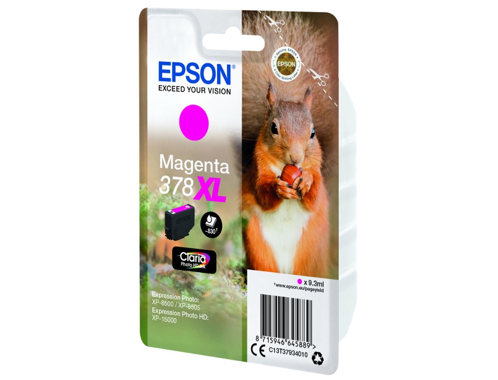 INK-JET EPSON 378 XL EXPRESSION HOME XP-8605 / 8606 / XP-15000 / XP-8500 / 8505 MAGENTA 830 PAG