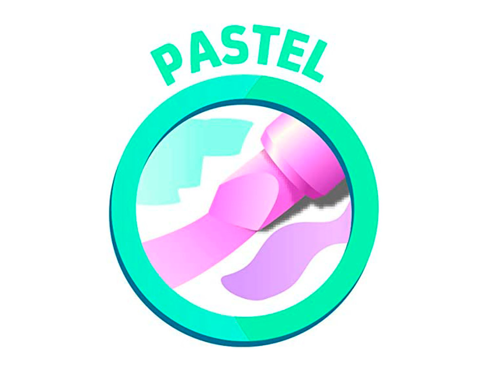 ROTULADOR MAPED FLUORESCENTE PEPS PASTEL CON GLITTER COLORES SURTIDOS