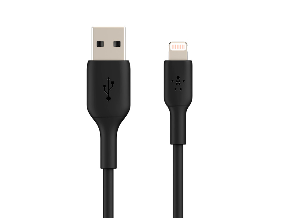 CABLE LIGHTNING BELKIN CAA001BT2MBK A USB-A BOOST CHARGE LONGITUD 2 M COLOR NEGRO