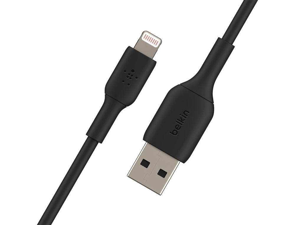 CABLE LIGHTNING BELKIN CAA001BT2MBK A USB-A BOOST CHARGE LONGITUD 2 M COLOR NEGRO