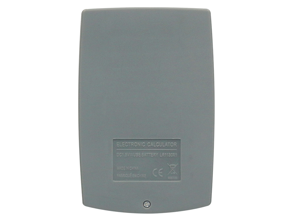 CALCULADORA LIDERPAPEL BOLSILLO XF03 8 DIGITOS PILAS COLOR GRIS 99X64X9 MM