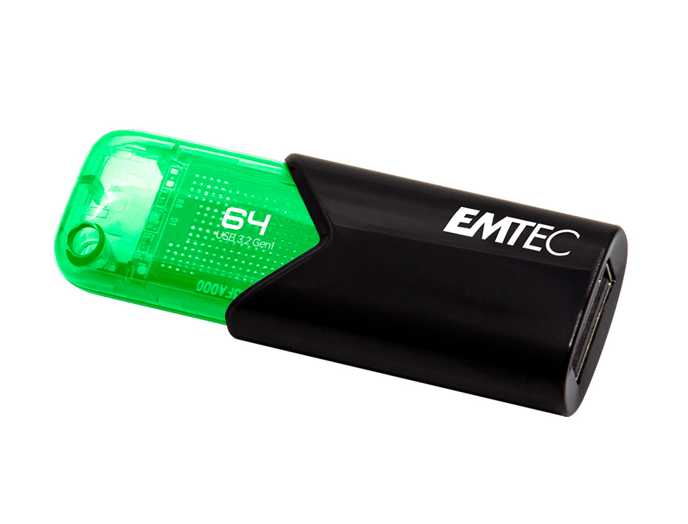 MEMORIA EMTEC USB 3.2 CLICK EASY 64 GB VERDE