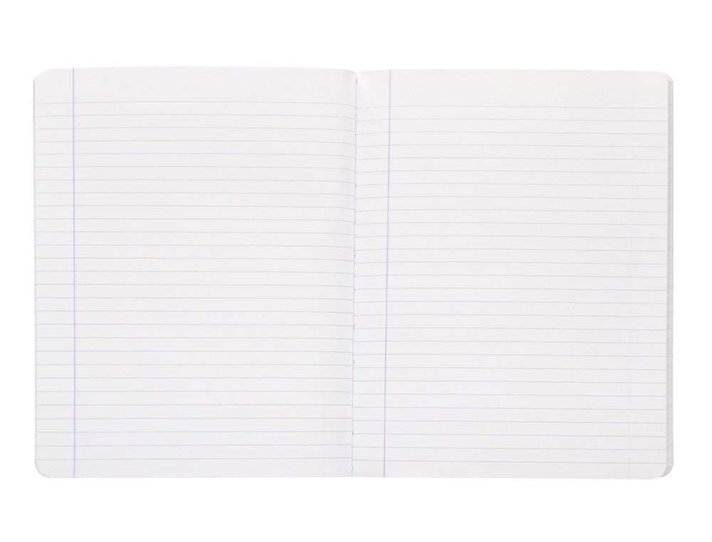 LIBRETA ANTARTIK A5+ PLUS COSIDA 48 HOJAS 90GR RAYADO HORIZONTAL CON MARGEN 6 COLORES SURTIDOS