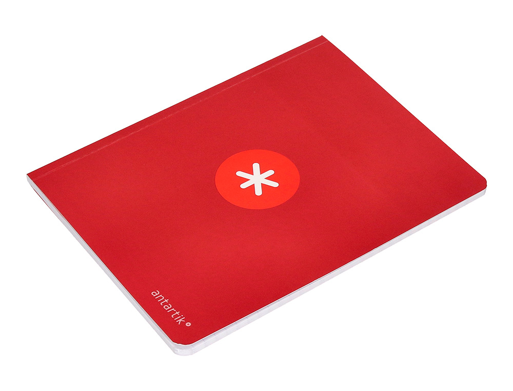 LIBRETA ANTARTIK A5+ PLUS COSIDA 48 HOJAS 90GR RAYADO HORIZONTAL CON MARGEN 6 COLORES SURTIDOS