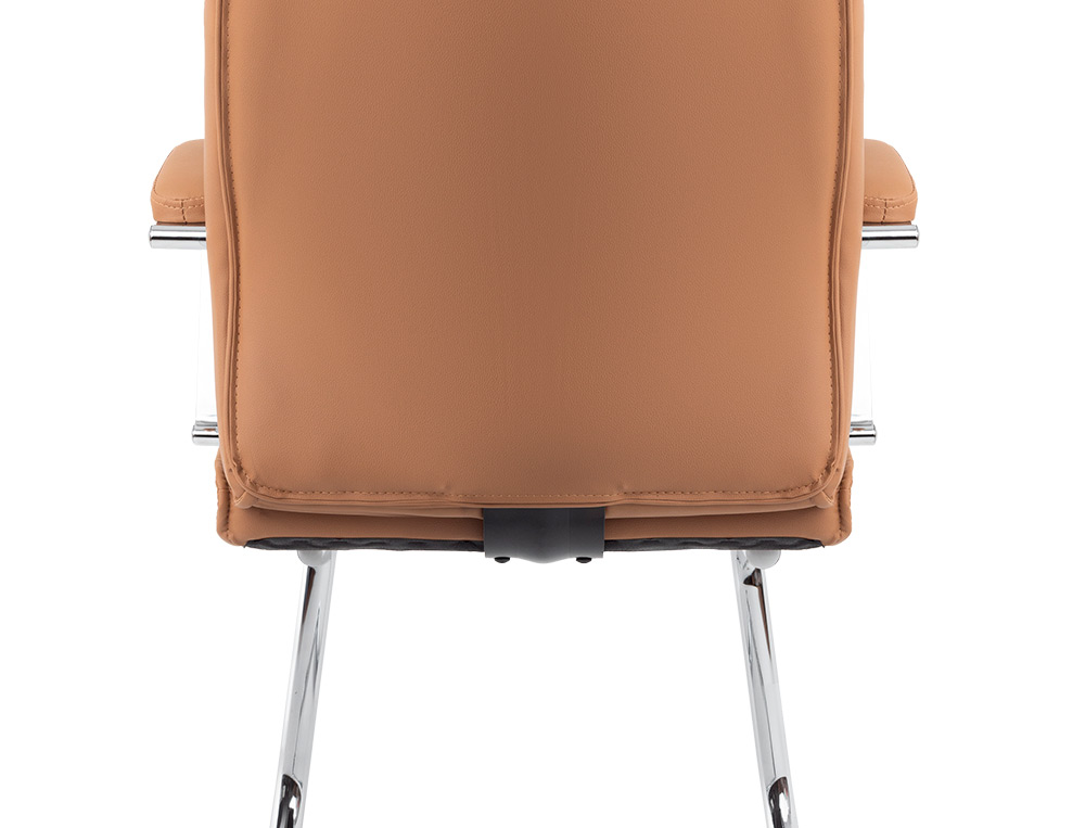 SILLA Q-CONNECT ESCRITORIO MOD ENA SIMIL PIEL BASE METALICA ALT MAX 1050 ANC 630 PROF 650 COLOR CREMA