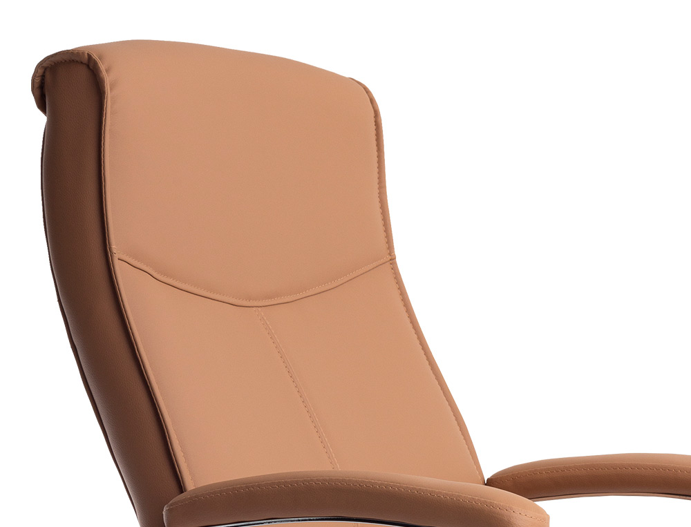 SILLA Q-CONNECT ESCRITORIO MOD ENA SIMIL PIEL BASE METALICA ALT MAX 1050 ANC 630 PROF 650 COLOR CREMA