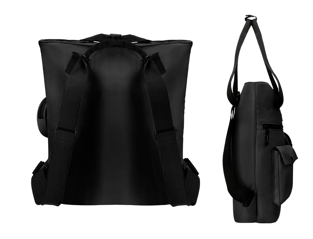MOCHILA ANTARTIK BOLSO FLIP BAG CON ACOLCHADO PARA PORTATIL 15'' COLOR NEGRO 400X120X390 MM