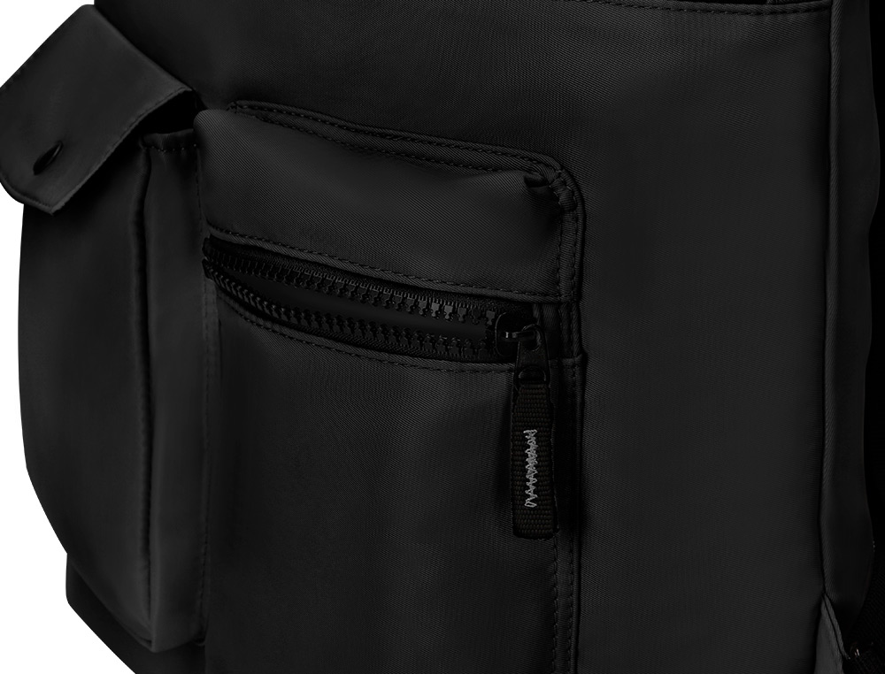 MOCHILA ANTARTIK BOLSO FLIP BAG CON ACOLCHADO PARA PORTATIL 15'' COLOR NEGRO 400X120X390 MM