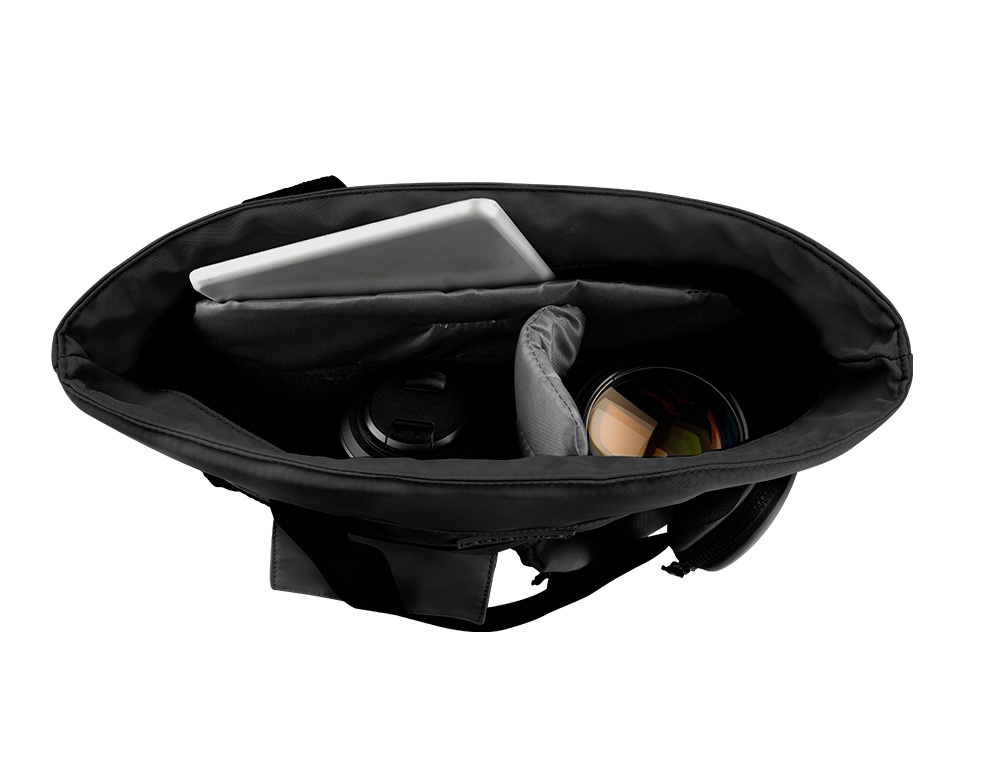 MOCHILA ANTARTIK BOLSO FLIP BAG CON ACOLCHADO PARA PORTATIL 15'' COLOR NEGRO 400X120X390 MM