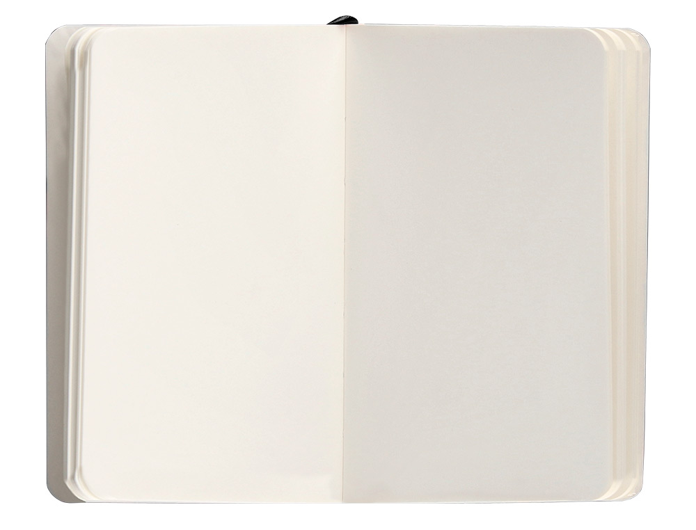 CUADERNO CON GOMILLA ANTARTIK NOTES TAPA BLANDA A6 HOJAS LISAS NEGRO 100 HOJAS 80 GR FSC