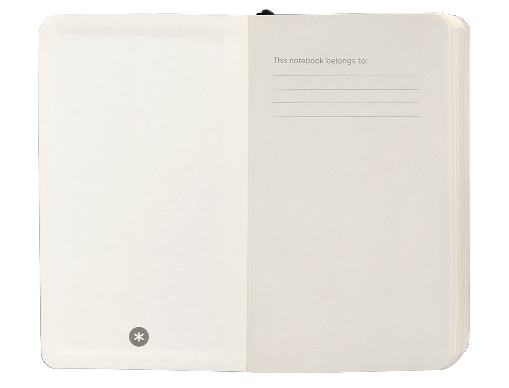 CUADERNO CON GOMILLA ANTARTIK NOTES TAPA BLANDA A6 HOJAS LISAS NEGRO 100 HOJAS 80 GR FSC