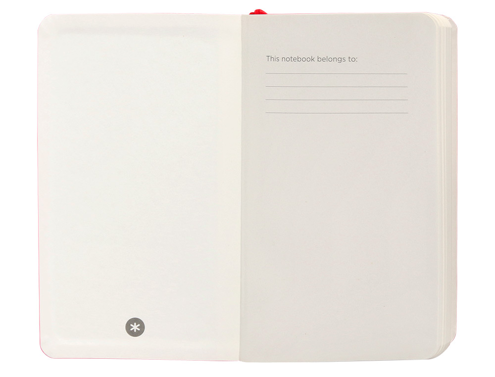 CUADERNO CON GOMILLA ANTARTIK NOTES TAPA BLANDA A6 CUADRICULA ROJO 100 HOJAS 80 GR FSC