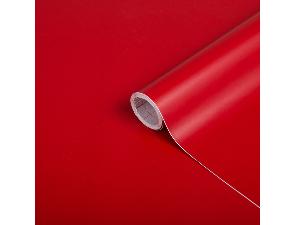 ROLLO ADHESIVO D-C-FIX ROJO SEALES MATE ANCHO 45 CM LARGO 15 MT