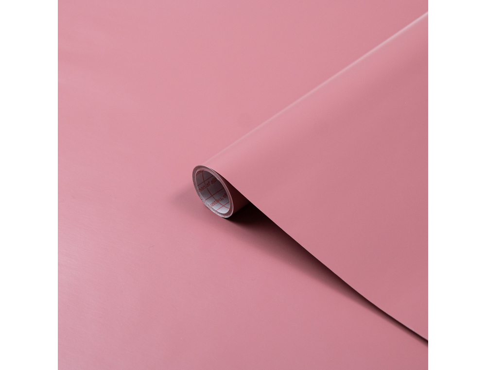 ROLLO ADHESIVO D-C-FIX ROSA CENIZA MATE ANCHO 45 CM LARGO 15 MT