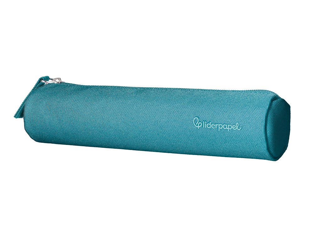 ESTUCHE PORTATODO LIDERPAPEL SLIM CILINDRICO 220X45MM AZULTURQUESA