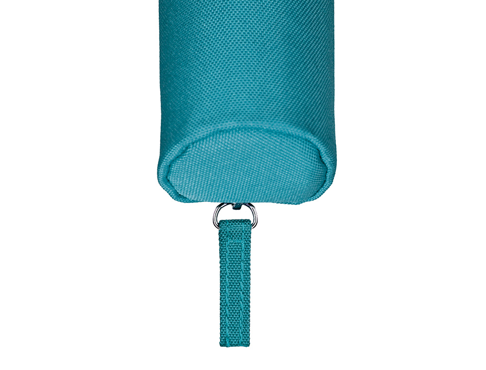ESTUCHE PORTATODO LIDERPAPEL SLIM CILINDRICO 220X45MM AZULTURQUESA