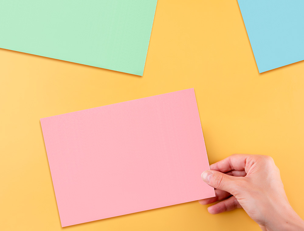 TARJETA LIDERPAPEL PARA ESTUDIAR LISA CARTULINA DE COLORES 170GR 100X150MM PAQUETE DE 200 UNIDADES