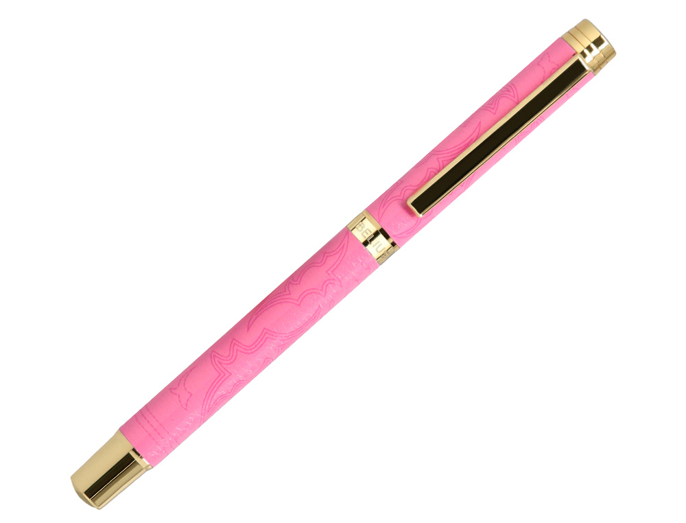 ROLLER BELIUS WILD WEST ALUMINIO COLOR ROSA DORADO TINTA COLOR NEGRO CAJA DE DISEO