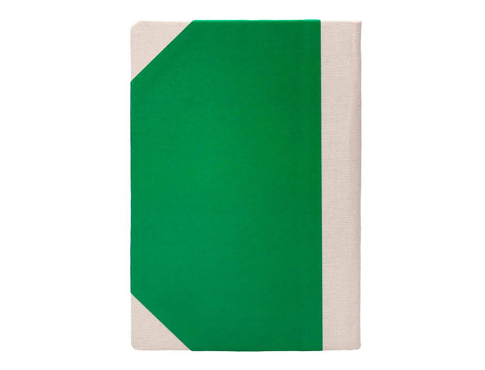 LIBRO CARTONE COSIDO FERNANDES FLECHA DIN A4+ LISO 50 HOJAS 100 GR VERDE