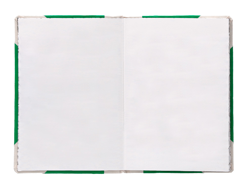 LIBRO CARTONE COSIDO FERNANDES FLECHA DIN A4+ LISO 50 HOJAS 100 GR VERDE