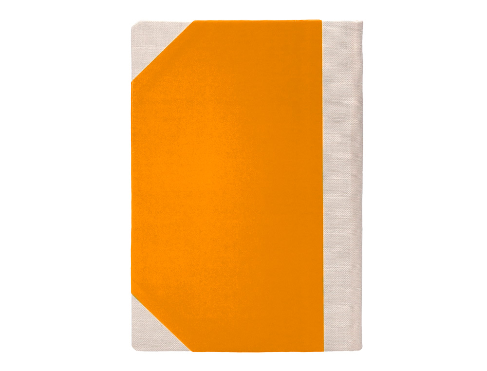 LIBRO CARTONE COSIDO FERNANDES FLECHA DIN A4+ RAYADO HORIZONTAL 50 HOJAS 100 GR NARANJA