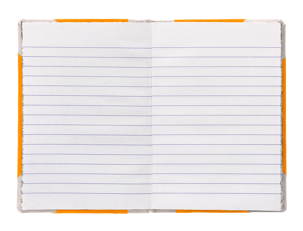 LIBRO CARTONE COSIDO FERNANDES FLECHA DIN A4+ RAYADO HORIZONTAL 50 HOJAS 100 GR NARANJA