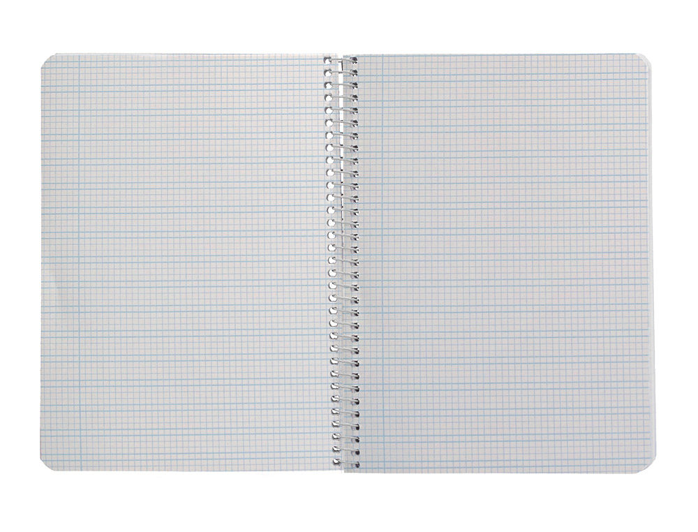 CUADERNO ESPIRAL LIDERPAPEL A5 PAUTAGUIA TAPA DURA 80H 90GR CUADRO PAUTADO 3MM COLOR LILA