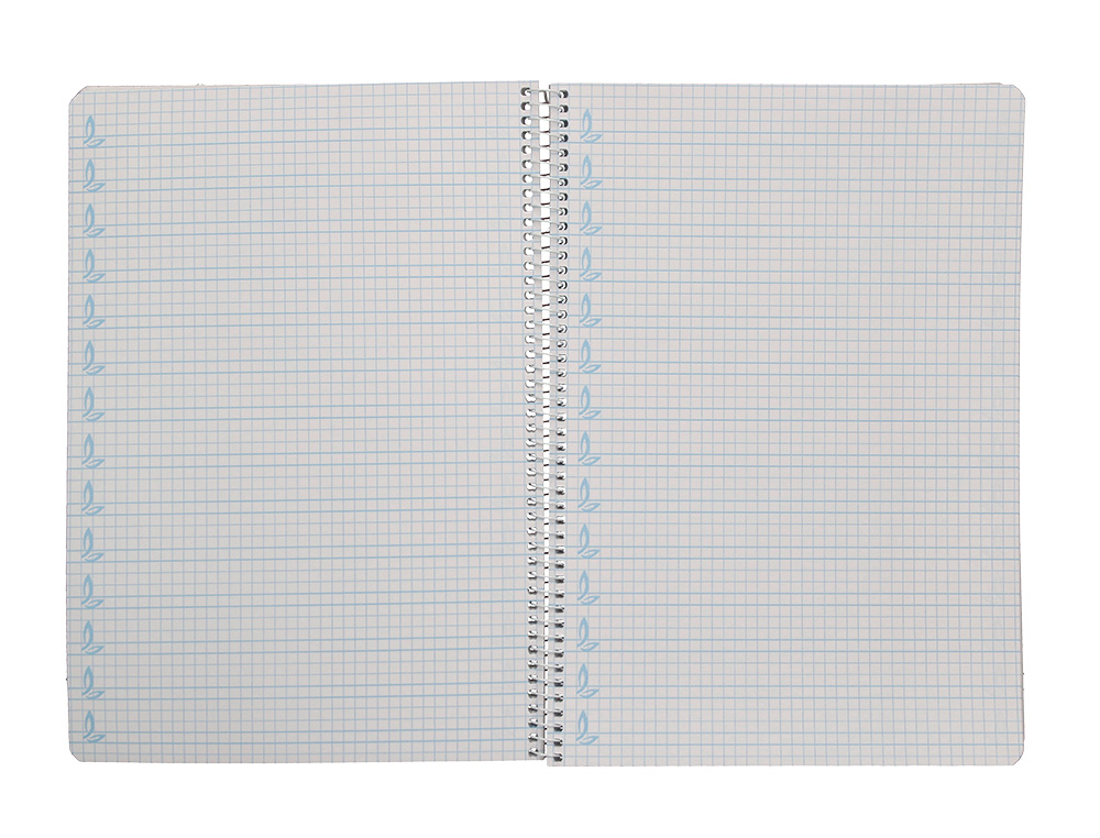 CUADERNO ESPIRAL LIDERPAPEL DIN A4 PAUTAGUIA TAPA DURA 80H 90GR CUADRO PAUTADO 5MM COLOR LILA