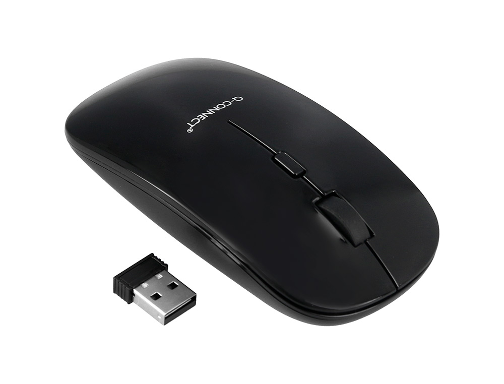 RATON Q-CONNECT OPTICO INALAMBRICO SILENCIOSO DPI 800/1200/1600 PILAS AAA NEGRO