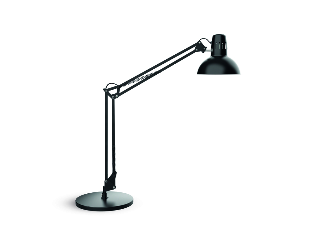 LAMPARA DE ESCRITORIO MAUL METAL 57W 1800LM BRAZO Y CABEZAL GIRATORIOS NEGRA
