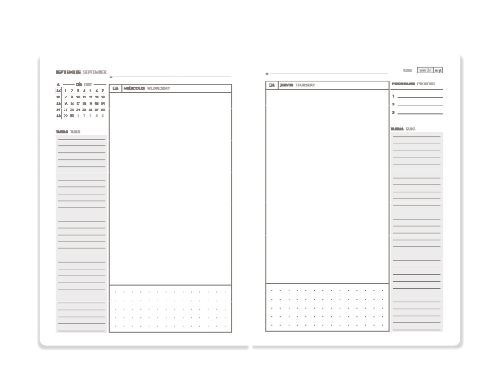 AGENDA ESCOLAR ANTARTIK 25-26 ESPIRAL ESSENTIALS ROSA DIA PAGINA A5 BILINGE PAPEL FSC 80 GR