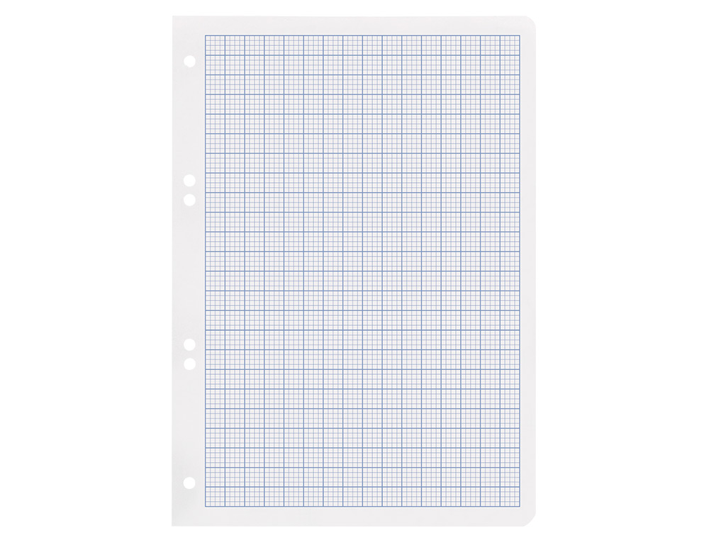 RECAMBIO LIDERPAPEL DIN A5 100 HOJAS 75GR RAYADO N 46 6 TALADROS