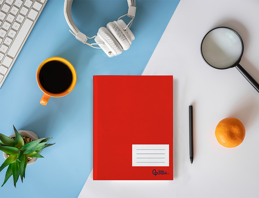 LIBRETA LIDERPAPEL SMART A5 PLUS 32 HOJAS 75GR HORIZONTAL CON MARGEN