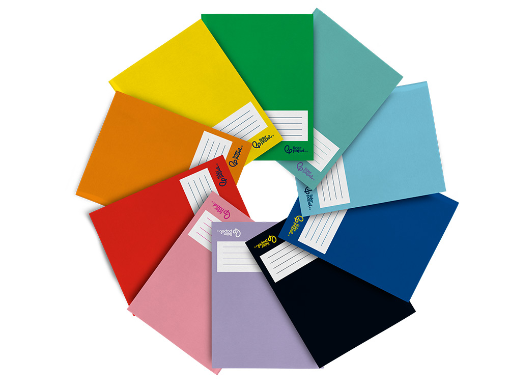 LIBRETA LIDERPAPEL SMART A5 PLUS 32 HOJAS 75GR PAUTA 4 3.5MM CON MARGEN COLORES SURTIDOS