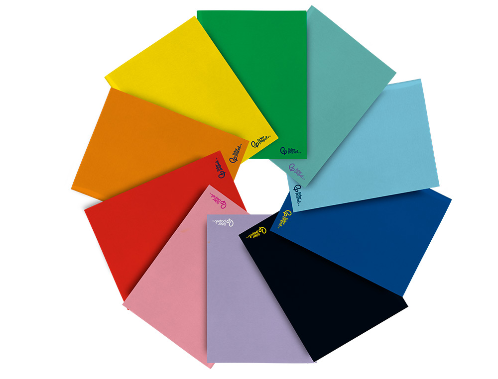 LIBRETA LIDERPAPEL SMART A4 48 HOJAS 75GR CUADRO 4MM CON MARGEN COLORES SURTIDOS