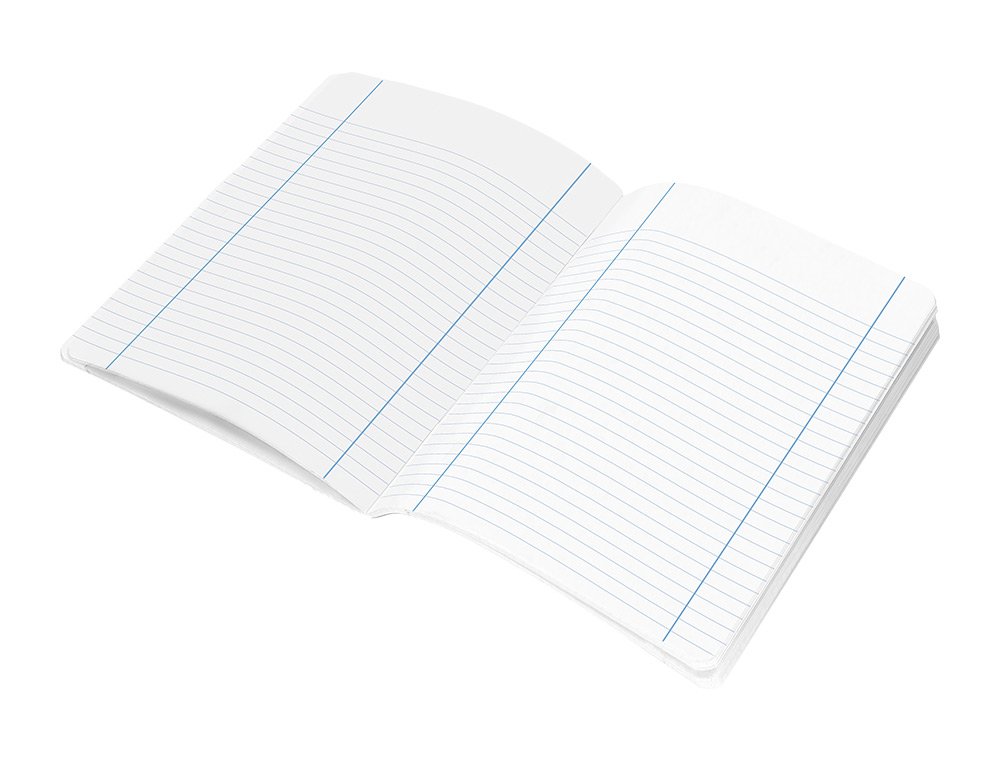 LIBRETA LIDERPAPEL SMART A4 48 HOJAS 75GR HORIZONTAL CON DOBLE MARGEN COLORES SURTIDOS