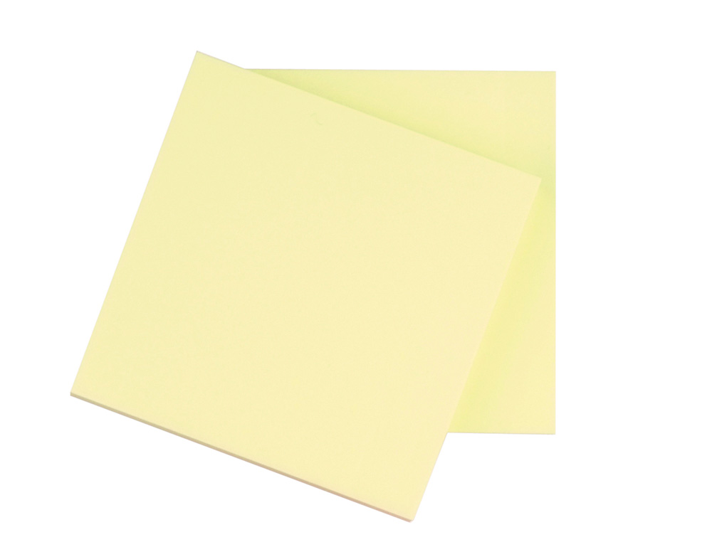 BLOC DE NOTAS ADHESIVAS QUITA Y PON Q-CONNECT 76X76 MM CON 100 HOJAS