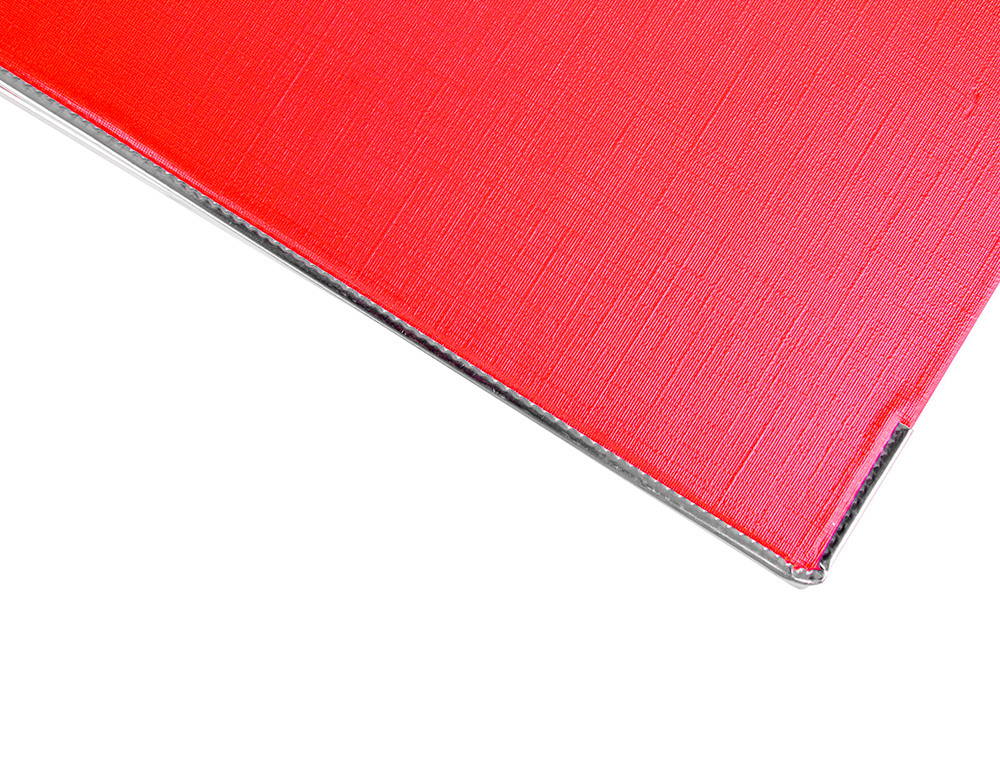 ARCHIVADOR DE PALANCA LIDERPAPEL A4 DOCUMENTA FORRADO PVC CON RADO LOMO 75MM ROJO COMPRESOR METALICO