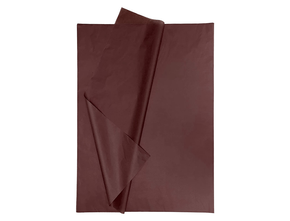 PAPEL SEDA LIDERPAPEL 52X76CM 18G/M2 BOLSA DE 5 HOJAS MARRON
